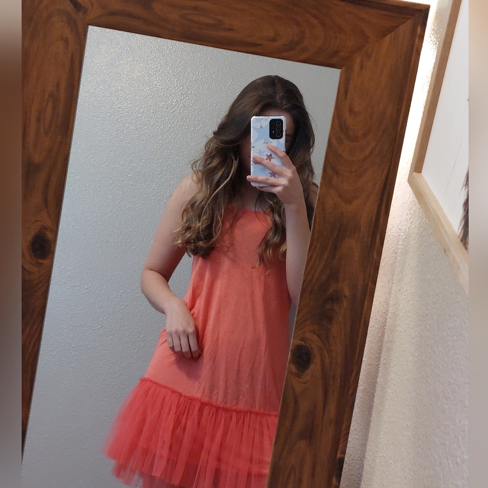 Mystree pink ruffle dress